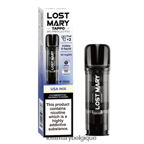 Lost Mary Puff- dosettes préremplies Lost Mary Tappo - 20 mg - 2pk 6DD84B184 mélange des États-Unis