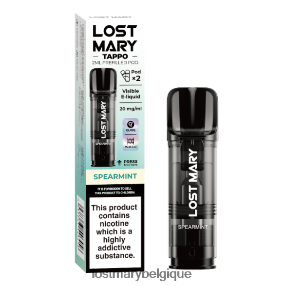 Lost Mary Vape Flavors- dosettes préremplies Lost Mary Tappo - 20 mg - 2pk 6DD84B176 menthe verte