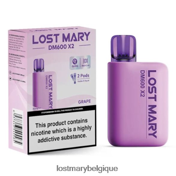 Lost Mary Belgique- perdu mary dm600 x2 vape jetable 6DD84B192 raisin