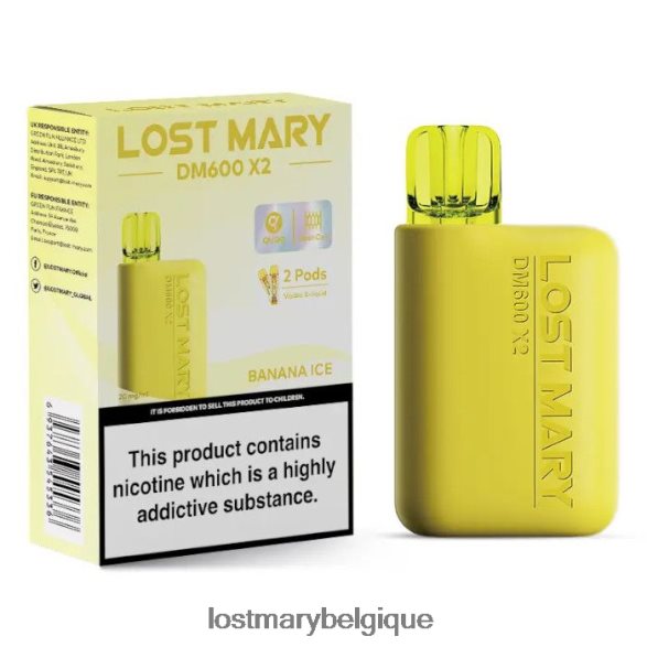 Lost Mary Belgium- perdu mary dm600 x2 vape jetable 6DD84B187 glace à la banane