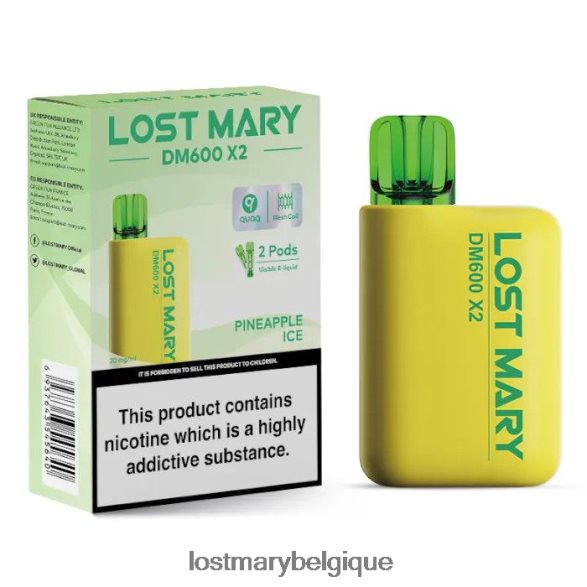 Lost Mary Puff- perdu mary dm600 x2 vape jetable 6DD84B204 glace à l'ananas