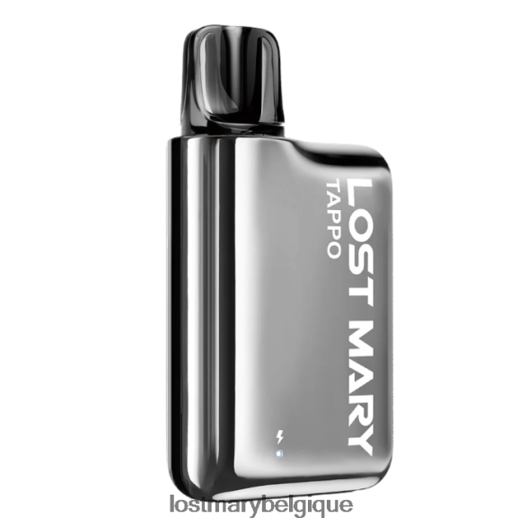 Lost Mary Puff- kit de dosettes préremplies Lost Mary Tappo - dosette préremplie 6DD84B174 acier inoxydable argenté + glace à la fraise