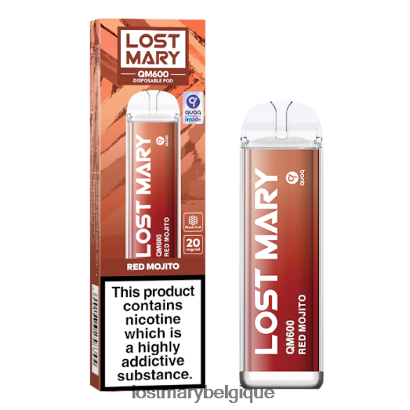 Lost Mary Puff- Vape jetable perdue Mary QM600 6DD84B164 mojito rouge